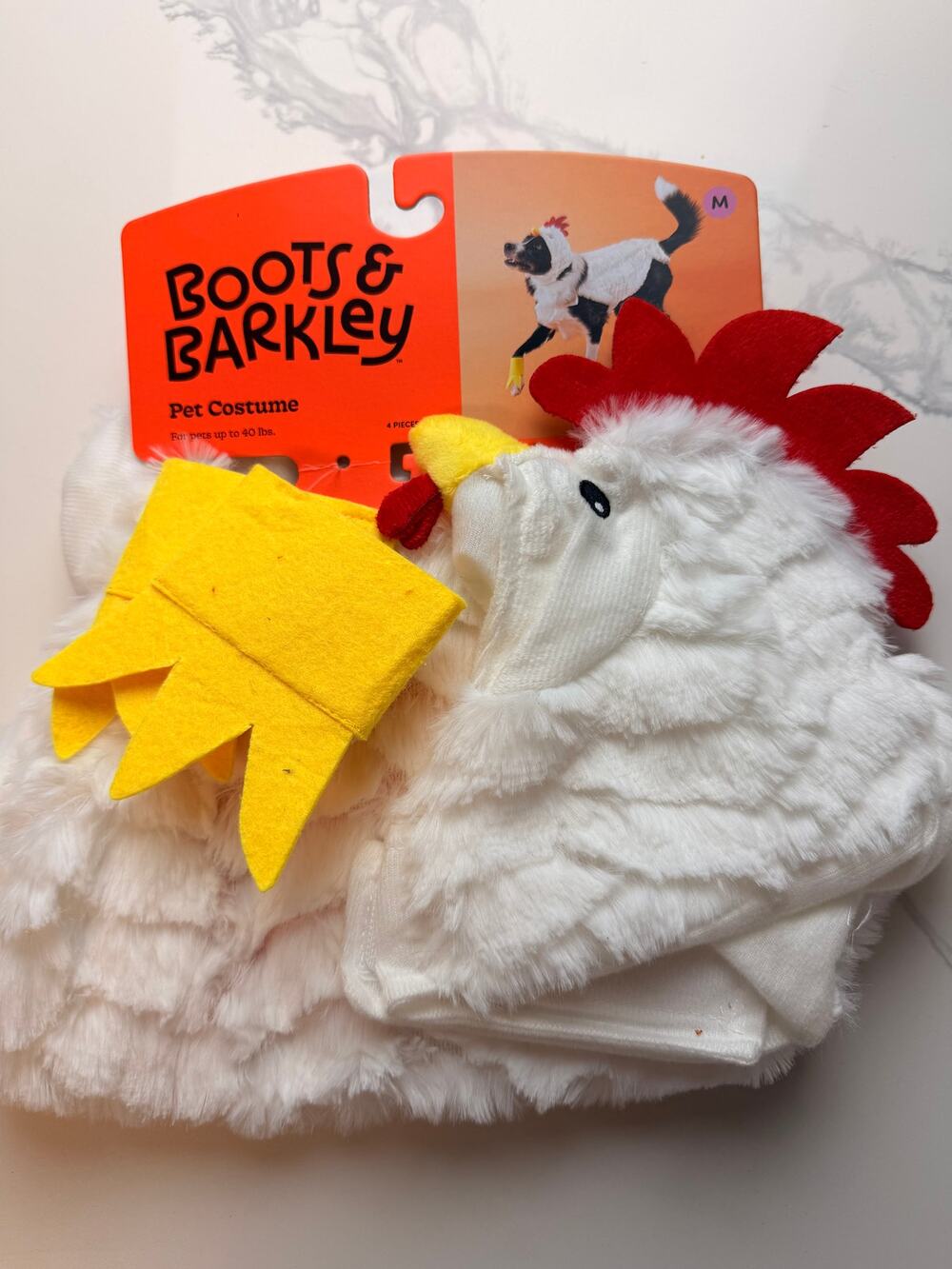 Boots & Barkley Chicken Dog Costume Medium Halloween Pet Costume NWT